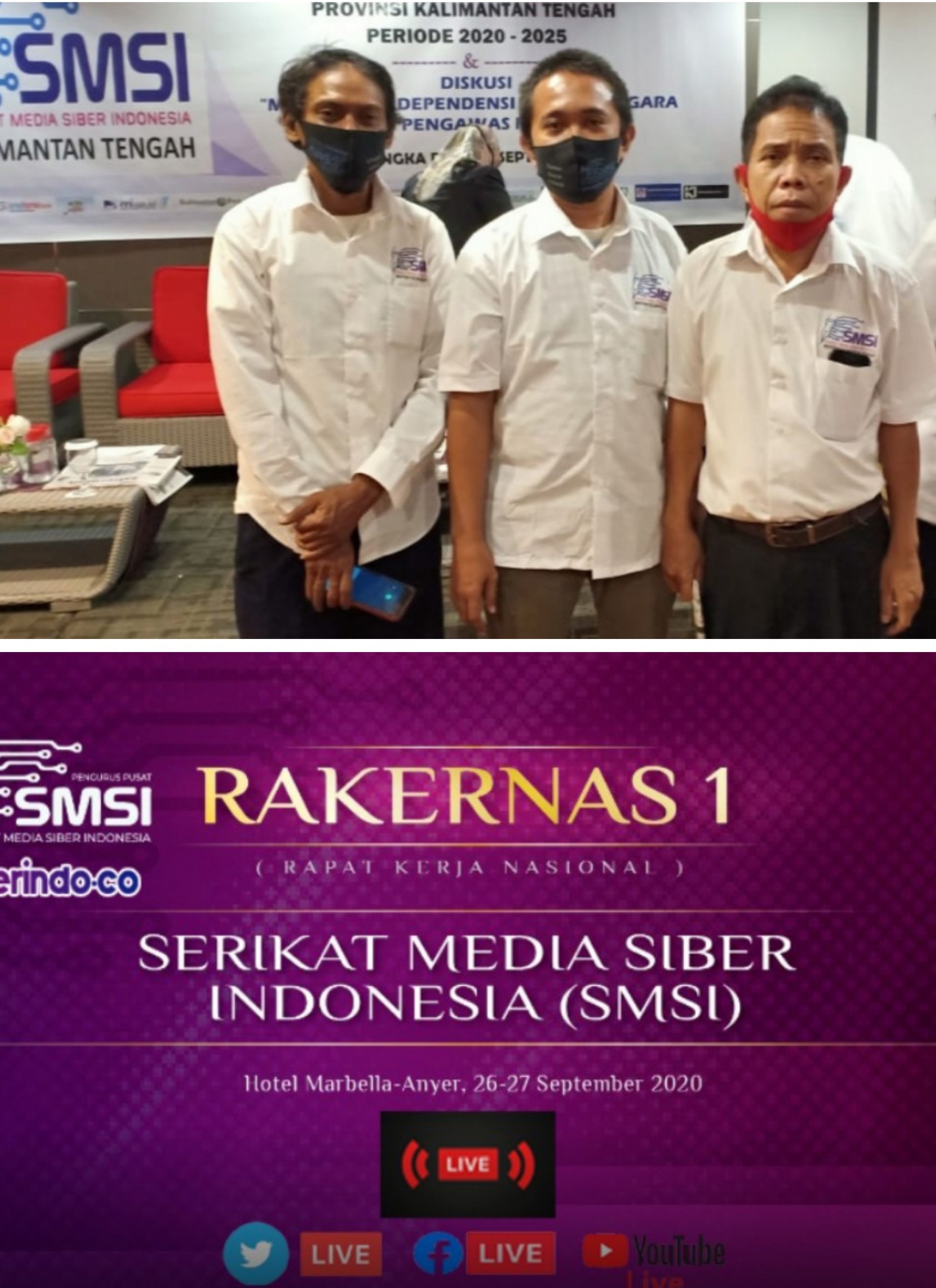  SMSI Kalteng Kirim 3 Utusan Ikuti Rakernas se Indonesia