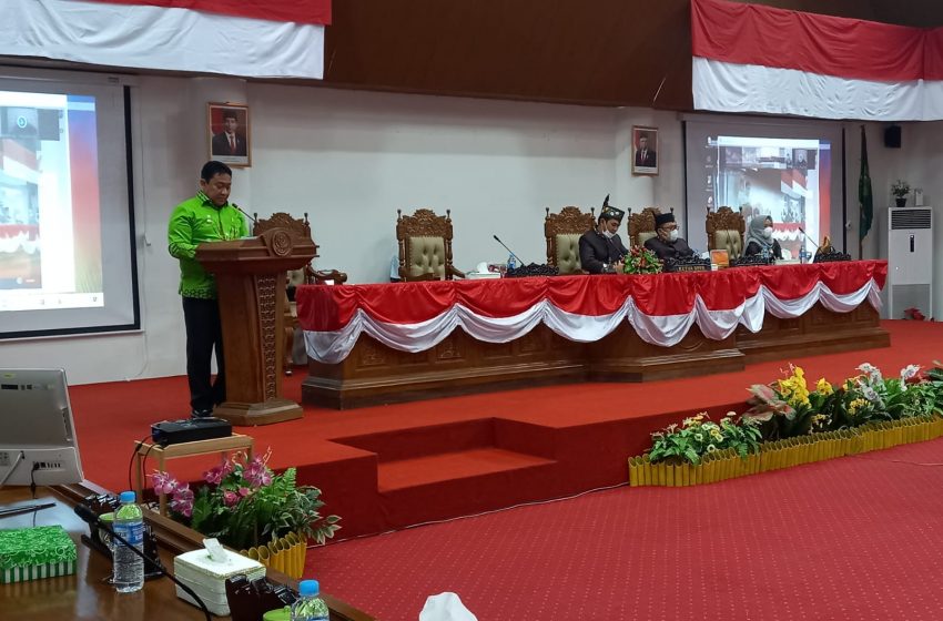  Rapat Paripurna, Bupati Pulpis Sampaikan Pidato Rencana Perubahan RPJMD