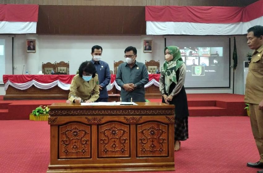  Pemkab dan DPRD Pulpis Tandatangani Nota Kesepahaman Rencana Perubahan RPJMD 2018 – 2023