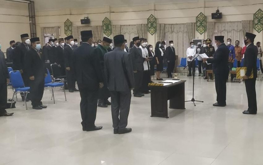 Pengambilan sumpah janji Pejabat Pemkab Pulpis