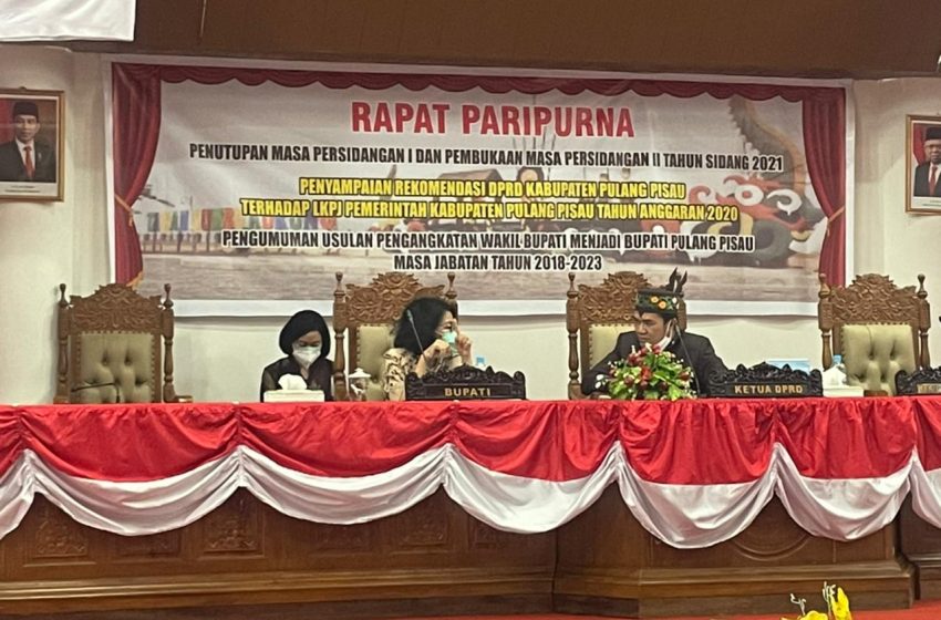  DPRD Pulpis Sampaikan Rekomendasi LKPJ TA 2020