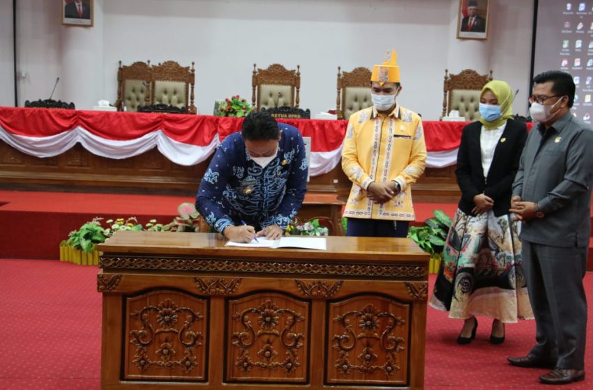  DPRD Pulpis Gelar Paripurna Penandatangan Persetujuan bersama Rancangan Akhir Perubahan RPJMD 