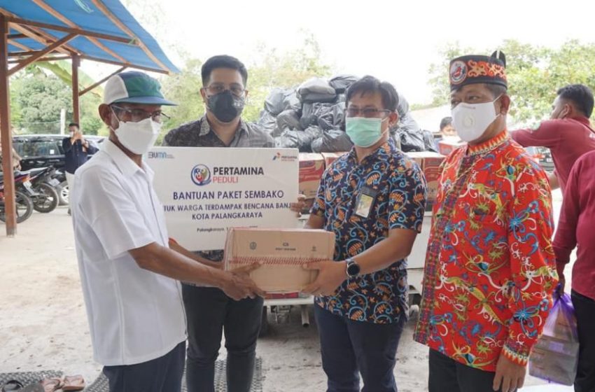  Pertamina Salurkan 1,7 Ton Beras dan Ratusan Paket Sembako