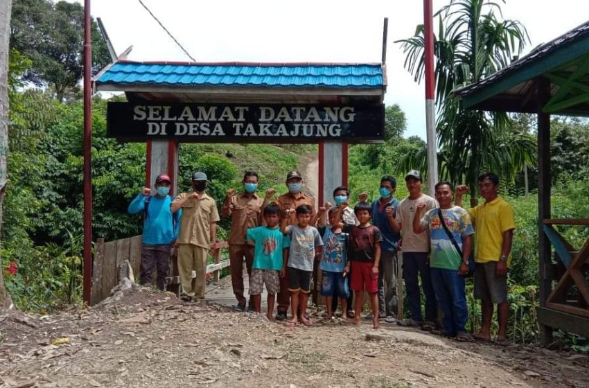  Camat Seribu Riam Apresiasi PT KDP Bantu Desa Takajung buka Akses Jalan