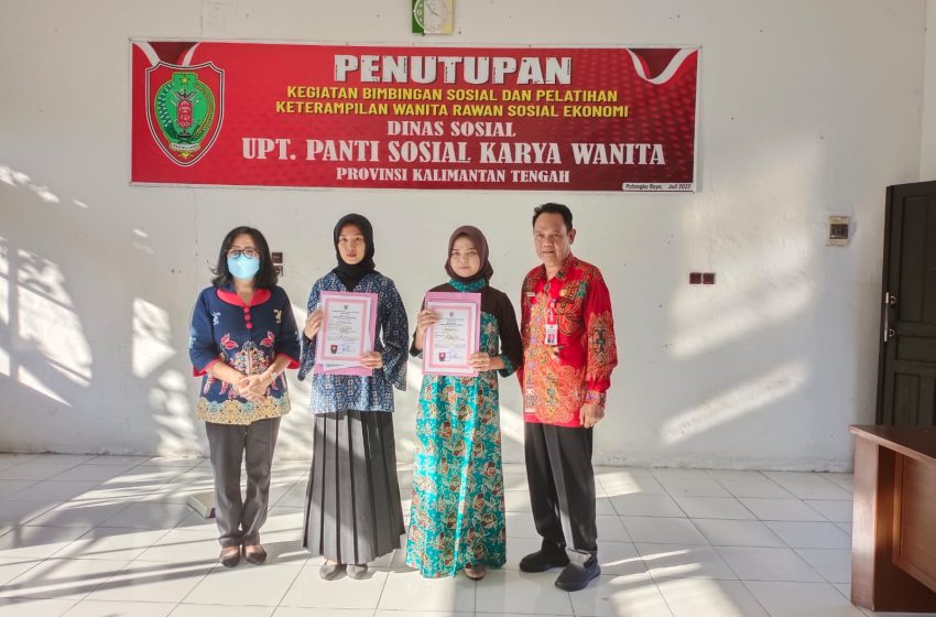  Bimbingan Keterampilan Wanita Rawan Sosial Ekonomi Resmi Ditutup