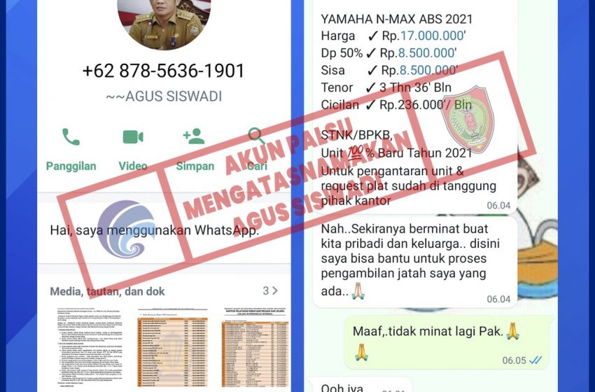  Modus Kredit Kendaraan, Catut Identitas Kadis Kominfosantik Kalteng
