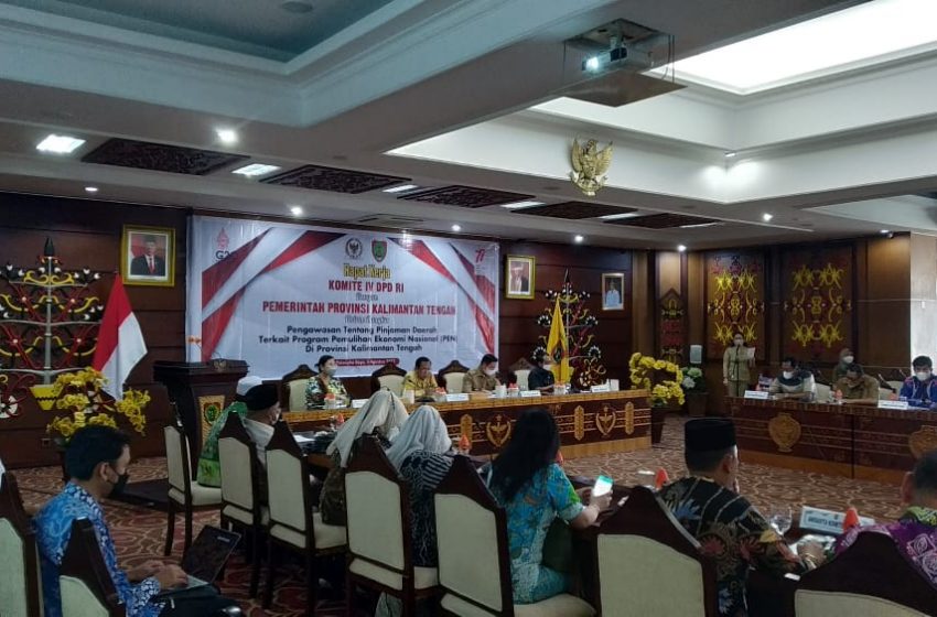  Awasi Pinjaman Daerah Program PEN, Komite IV DPD RI dan Pemprov Kalteng Gelar Raker