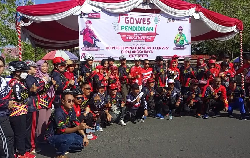  Gowes Pendidikan Sebagai Sarana Silaturahmi dan Mensosialisasikan UCI MTB Eliminator World Cup 2022