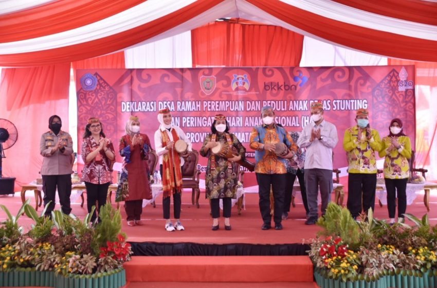  Peringatan HAN Kalteng, Menteri PPPA Deklarasi DRPPA Bebas Stunting