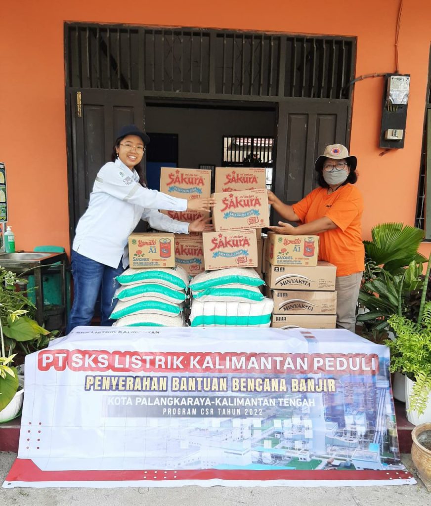Serah terima bantuan Banjir kepada BPBD Kota Palangka Raya