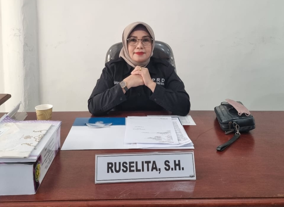 Foto : Wakil Ketua I Komisi C DPRD Palangka Raya, Ruselita