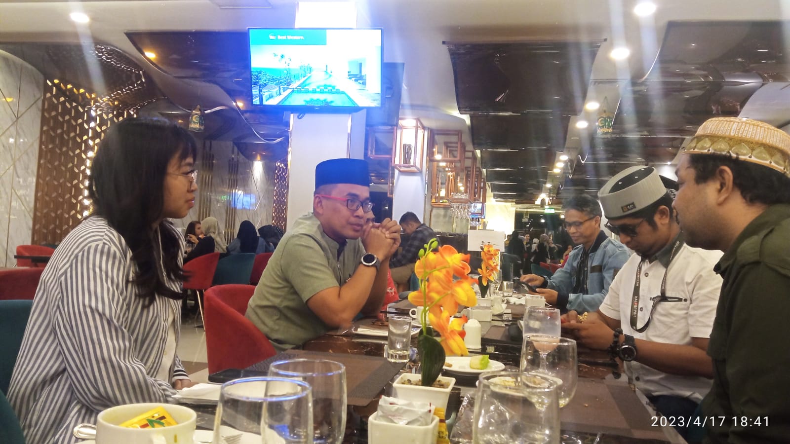 Suasana PT. SLK Gelar Buka Puasa bersama Insan Pers.