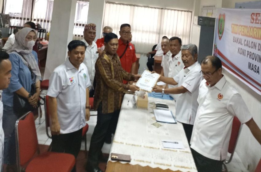  Dua Bakal Calon Ketum KONI Kalteng Serahkan Berkas ke TPP