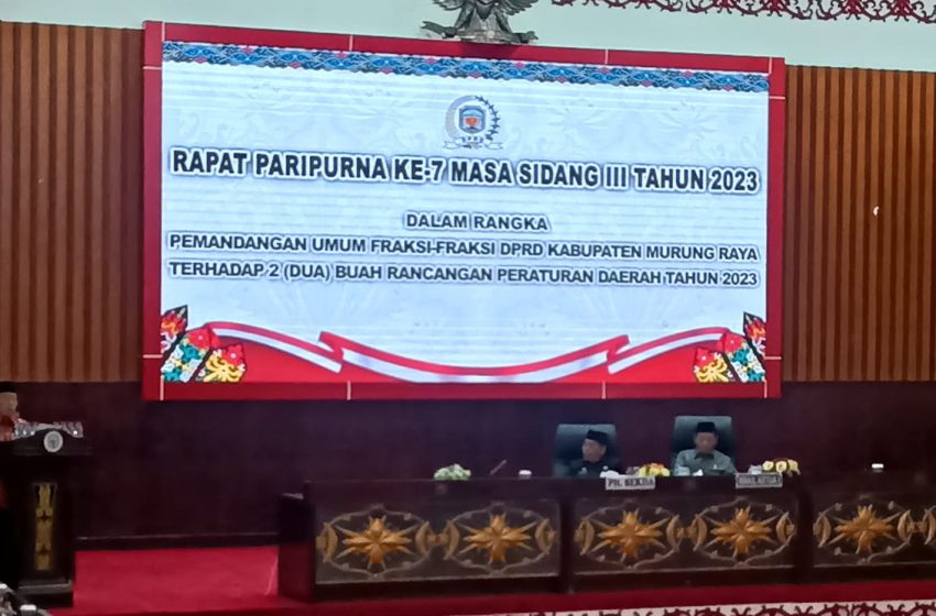  DPRD Gelar Rapat Paripurna Agenda Pemandangan Umum Fraksi-fraksi