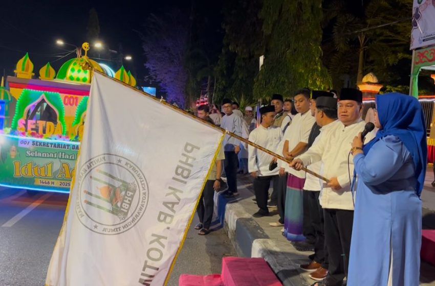  Bupati Kotim Lepas Peserta Pawai Takbiran Iduladha 1446 H