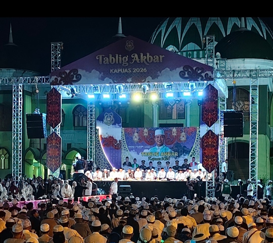 Ribuan Jamaah Padati Tablig Akbar Kapuas 2026, Menyalakan Cahaya Kebersamaan.