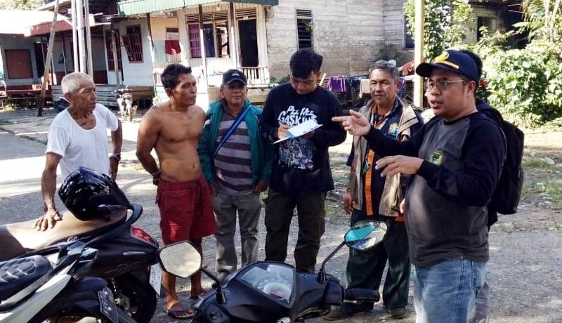 Dinas PUPR Barut Survey lokasi Pembangunan Empat Poskamling di Kelurahan Jambu