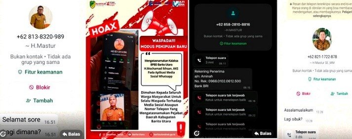 Waspada!! Penipuan Akun WA Palsu Catut Nama Pejabat Pemkab Barito Utara