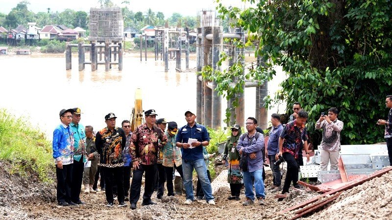 Bupati Shalahuddin Tinjau Sejumlah Proyek Strategis Dalam Kota Muara Teweh