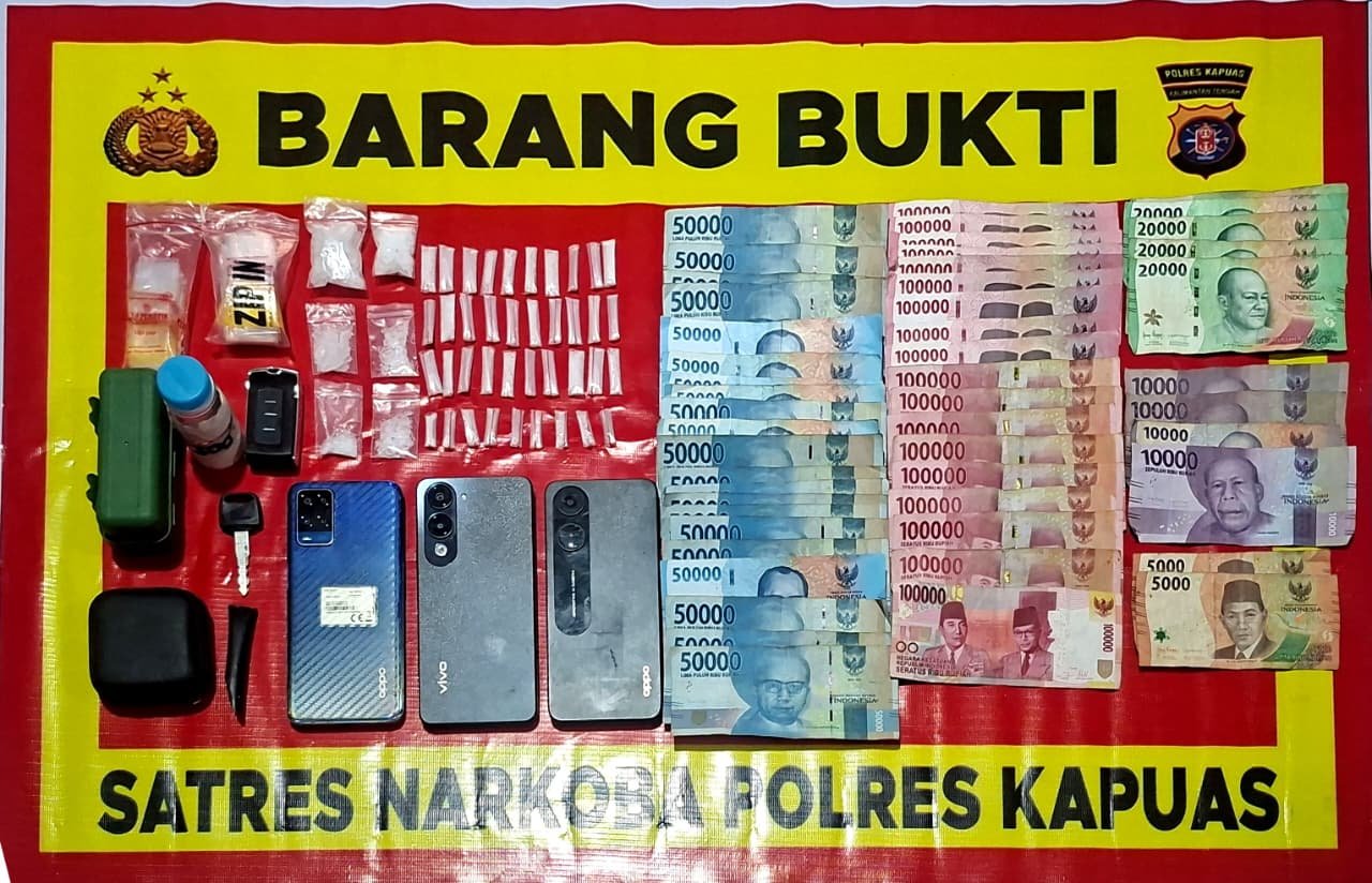 Dua Pria Ditangkap, Polisi Sita 45 Paket Sabu di Pulau Petak