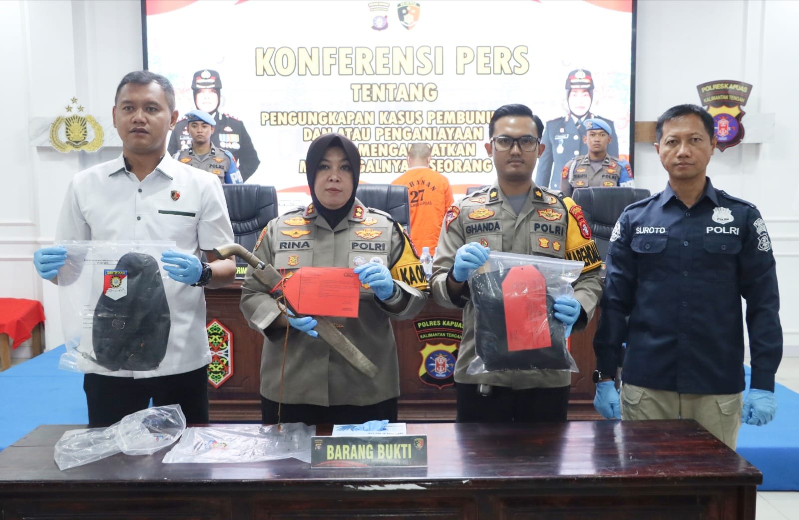Dua Kasus Pembunuhan Diungkap Polres Kapuas, Kapolres Soroti Bahaya Minuman Beralkohol