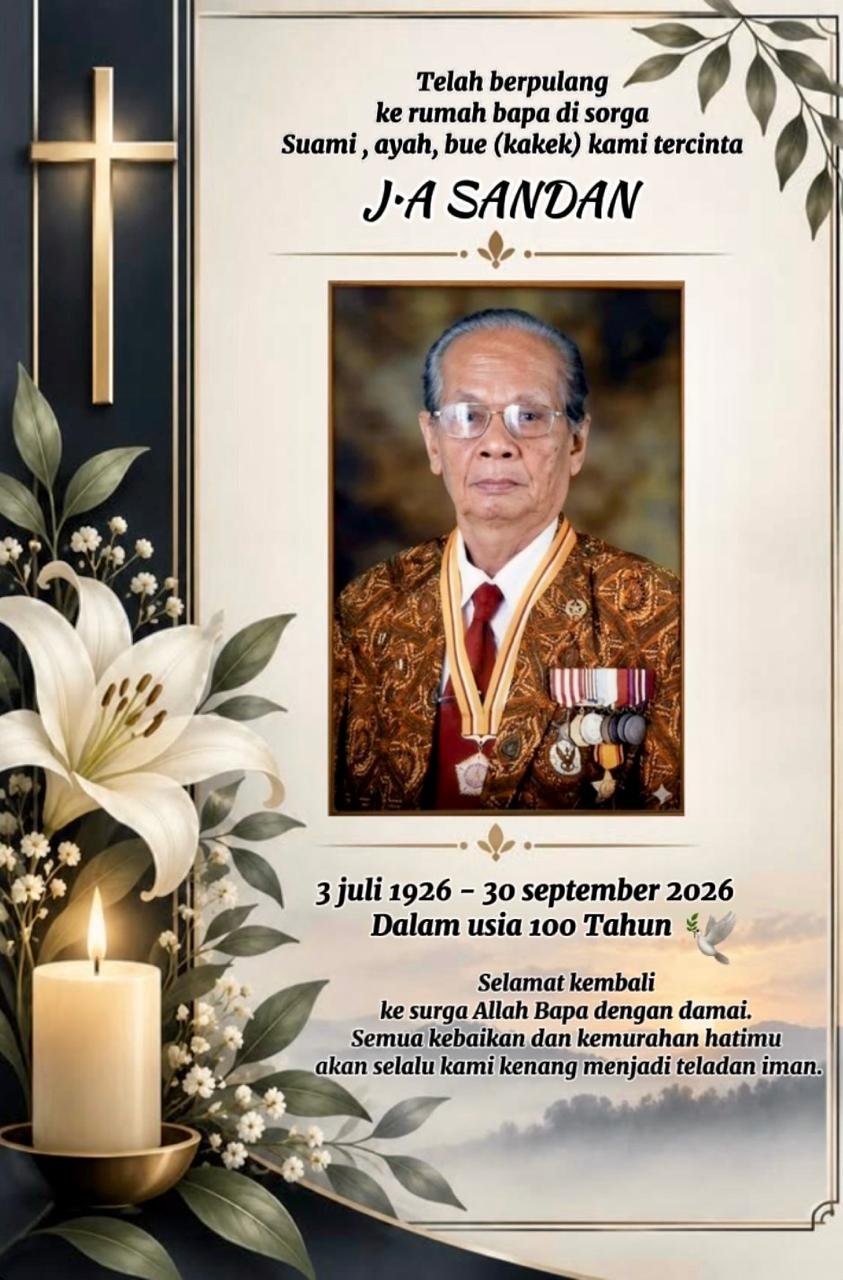 Duka Musik Rohani Kalteng, Penggagas Pesparawi J.A Sandan Tutup Usia 100 Tahun